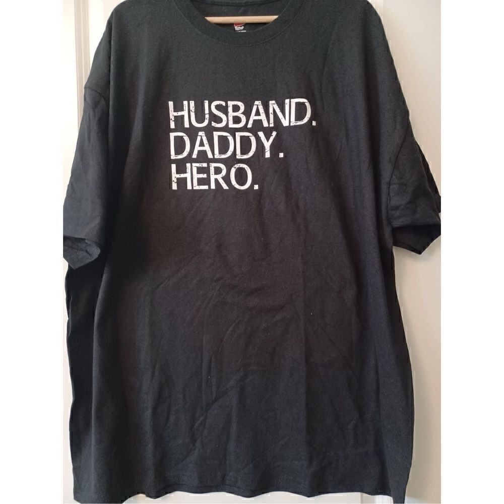 Husband Daddy Hero Men's T-shirt size 2XL